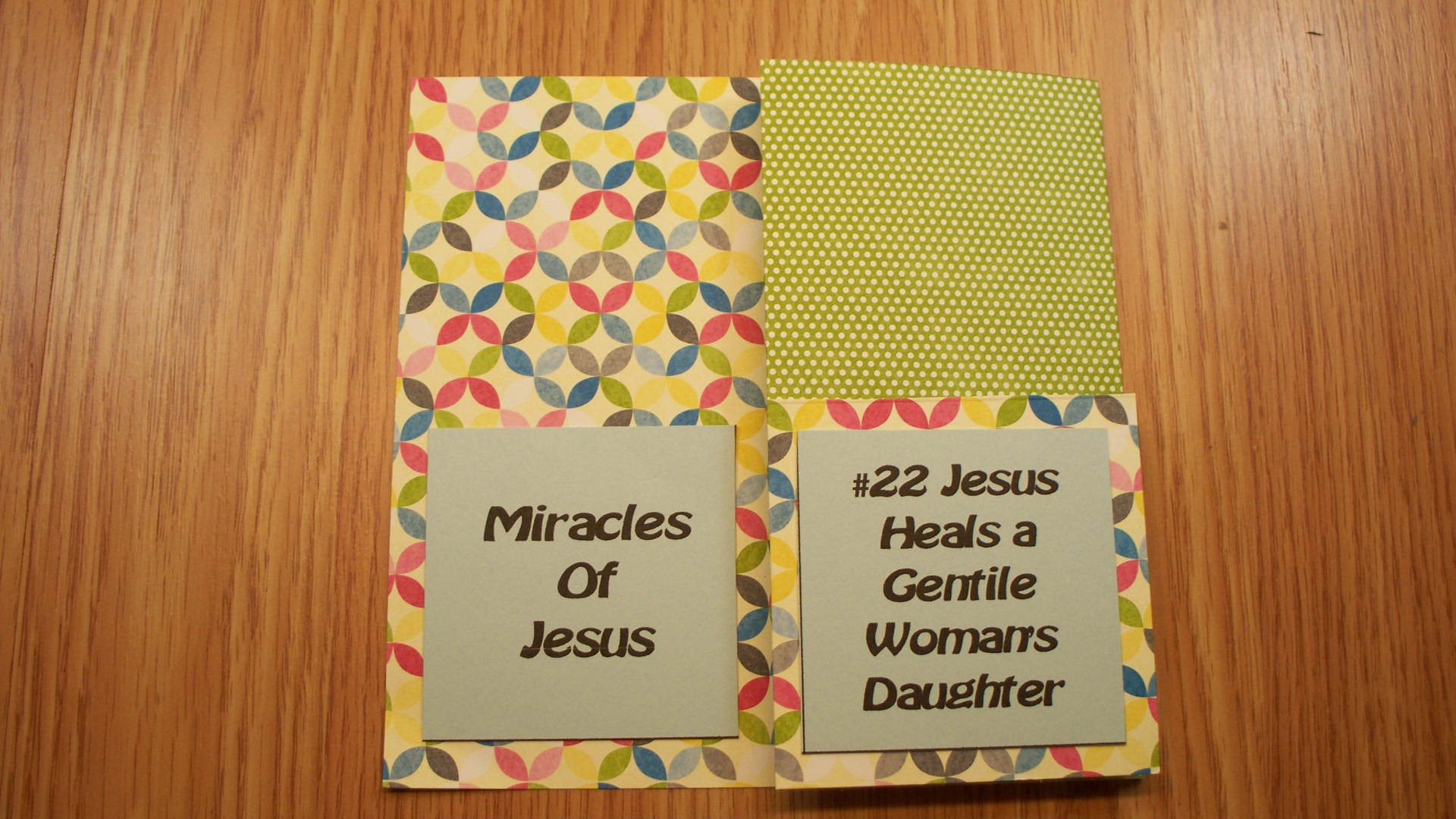 Jesus Heals a Gentile Woman's Daughter papercraft