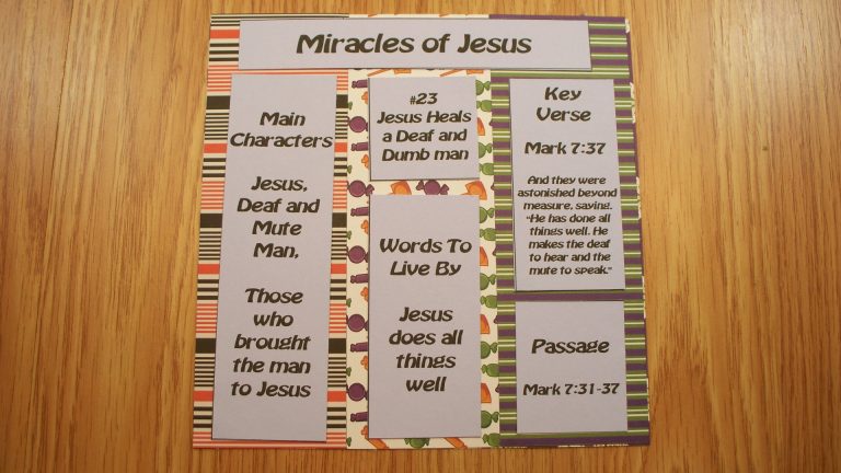 Jesus Heals a Deaf and Mute Man - Bible Crafts For Kids