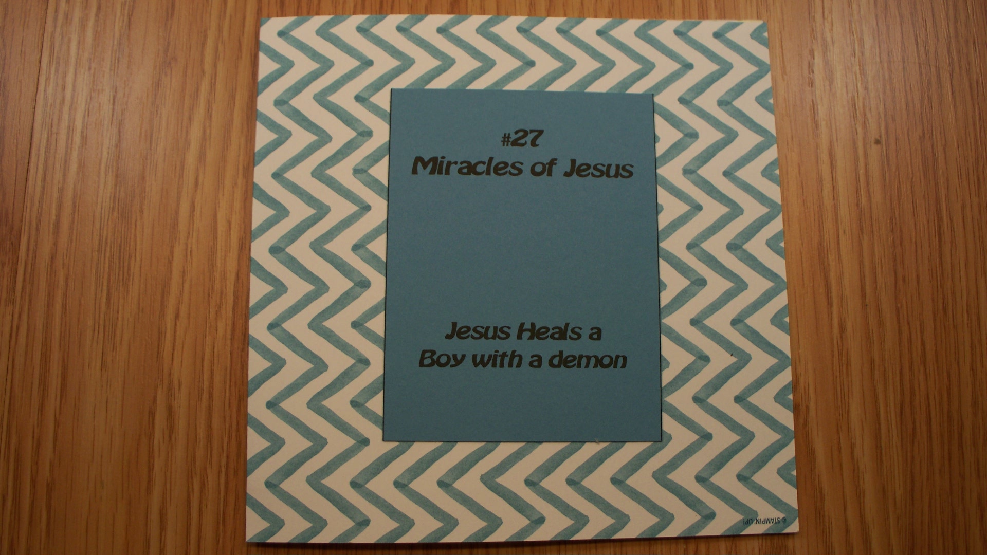 Jesus Heals a Boy with a Demon papercraft